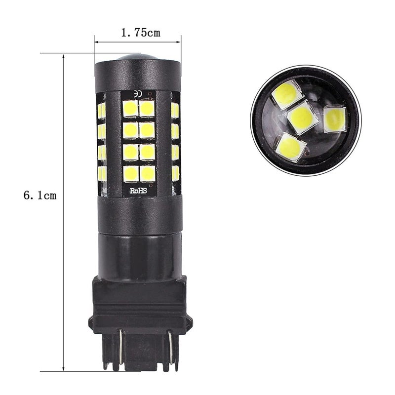 SOCAL-LED LIGHTING 3156 3157 Strobe Reverse Light LED Bulbs, 6000K Xenon White Super Bright Flashing Back up high Mount 3rd Brake Lights, Pack of 2 - Image 4